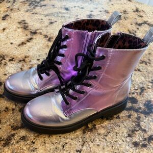 Steve Madden Girls Boots in Shimmering Purple